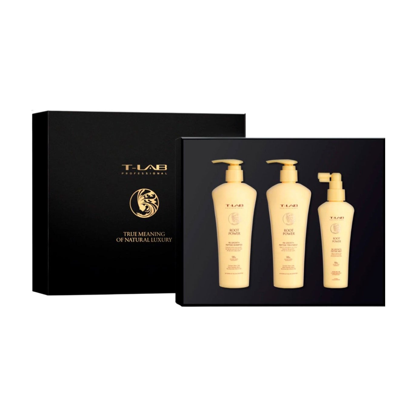 Набір для волосся T-Lab Professional Root Power Hair And Scalp Ritual (шампунь, 300 мл + маска-кондиціонер, 300 мл + міст, 150 мл)