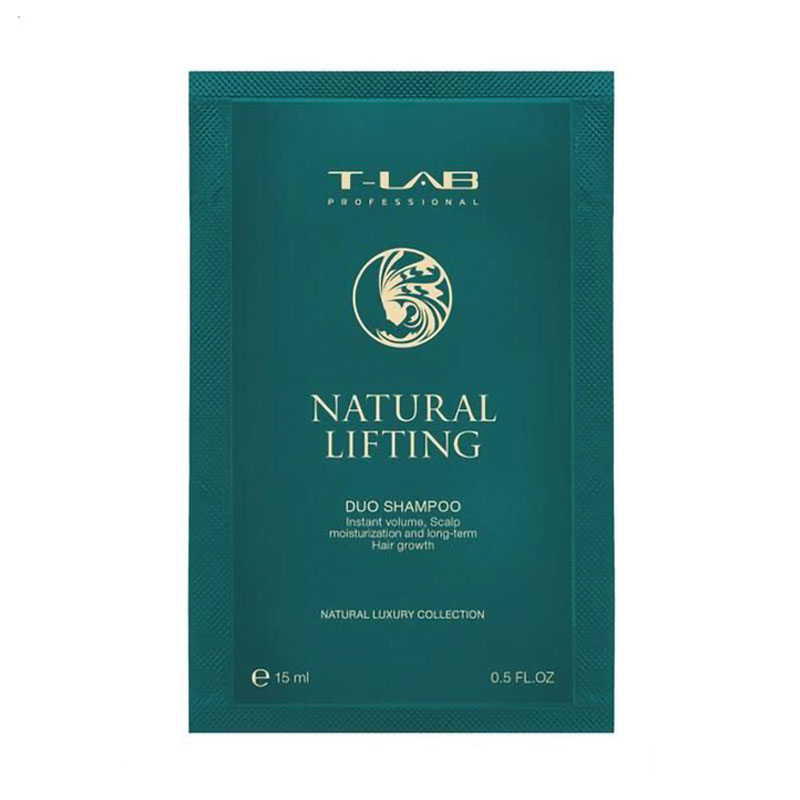 Шампунь T-LAB Professional Natural Lifting Duo Shampoo для збільшення об'єму волосся, 15 мл